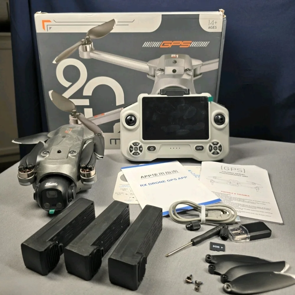 AE20 GPS Aero Max Drone with Dual Cameras - Gray